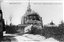 L'abside de l'église en reconstruction